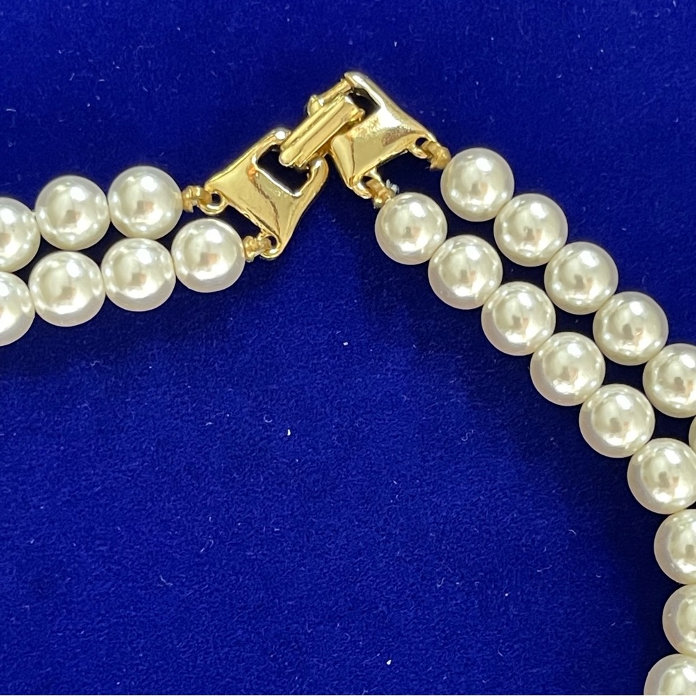 Vintage Pearl & Crystal Necklace - Picture 4 of 5